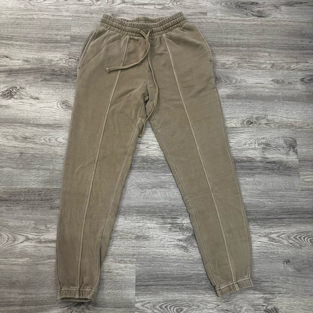 Tan joggers from Forever 21 in XS